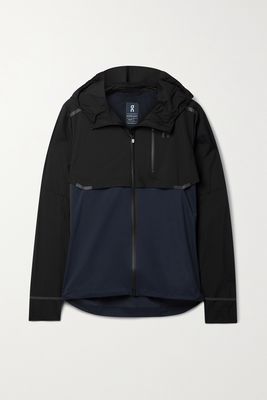 ON - Weather Hooded Paneled Shell Jacket - Black