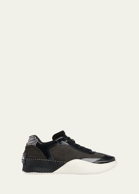 Ona Mixed Leather Sneakers