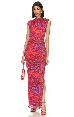 Onalaja Zusi Maxim Maxi Dress in Red