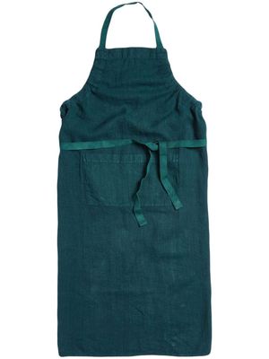 Once Milano linen kitchen apron - Green