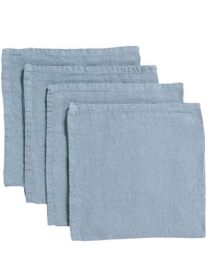 Once Milano pack-of-four linen napkins - Blue