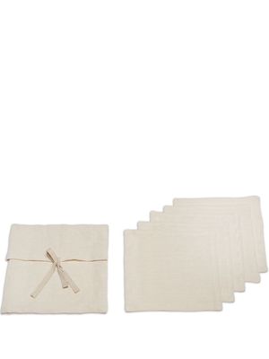 Once Milano set of five cocktail napkins - Neutrals