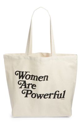 One DNA Women Are Powerful Canvas Tote in Natural