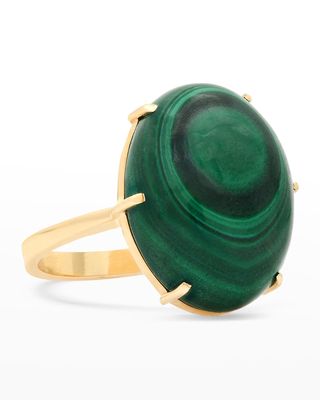 One-of-a-Kind Malachite Ring, Size 7