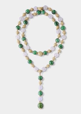 One-of-a-Kind Ombelicali 18K Gold and Jade Necklace