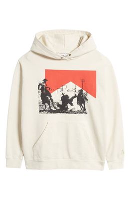 ONE OF THESE DAYS Cathedral of Dust Cotton Graphic Hoodie in Bone