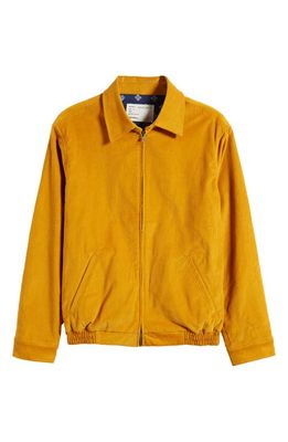 ONE OF THESE DAYS Corduroy Bomber Jacket in Mustard