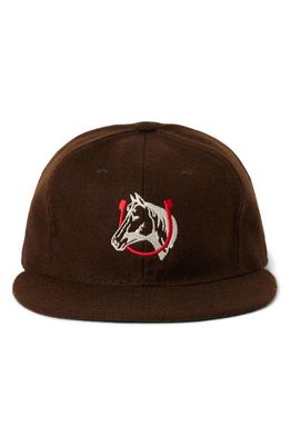 ONE OF THESE DAYS Ebbets Wool Baseball Cap in Brown