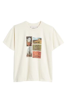 ONE OF THESE DAYS Lost Highway Cotton Graphic T-Shirt in Bone