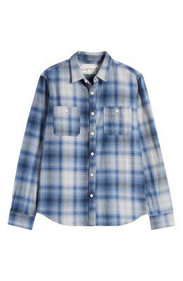 ONE OF THESE DAYS San Marcos Plaid Flannel Button-Up Shirt in Blue