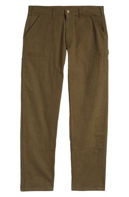 ONE OF THESE DAYS Statesman Double Knee Cotton Pants in Olive