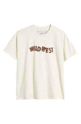 ONE OF THESE DAYS Wild West Cotton Graphic T-Shirt in Bone