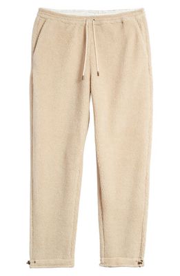 ONE OF THESE DAYS x Woolrich Faux Shearling Sweatpants in Cream