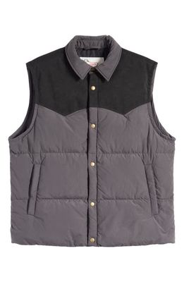 ONE OF THESE DAYS x Woolrich Western Puffer Vest in Black