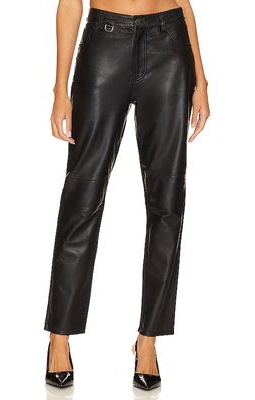 One Teaspoon Leather Legend Pant in Black