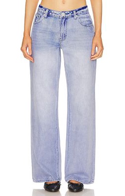 One Teaspoon Low Riders Low Waist Wide Leg Jean in Blue