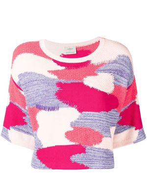 Onefifteen patchwork knit top - Multicolour