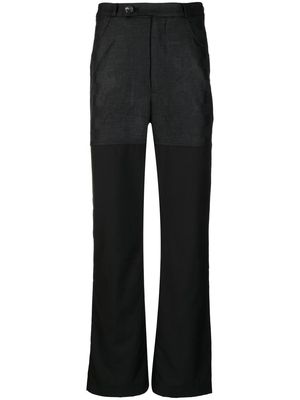 Onefifteen x Anowhereman check-pattern trousers - Black