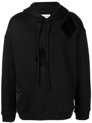 Onefifteen x Anowhereman patch-detail hoodie - Black