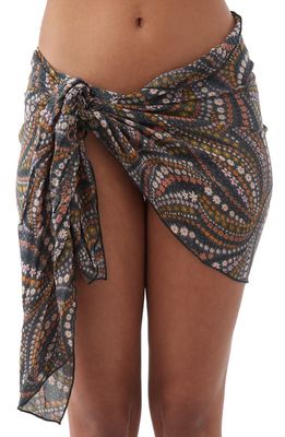O'Neill Alisha Floral Cover-Up Sarong in Slate