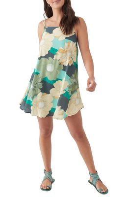 O'Neill Allis Floral Print Shift Dress in Slate