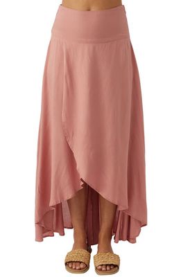 O'Neill Ambrosio High-Low Maxi Skirt in Apricot