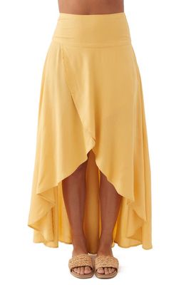 O'Neill Ambrosio High-Low Maxi Skirt in Mimosa