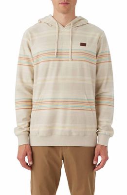 O'Neill Bavaro Stripe Hoodie in Light Khaki