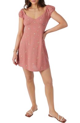 O'Neill Carter Floral Minidress in Canyon Rose