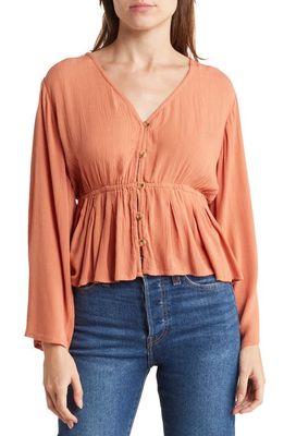 O'Neill Celine Crinkle Woven Top in Aragon