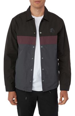 O'Neill Daybreak Windbreaker Jacket in Black