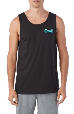 O'Neill Everyday Cotton Graphic Logo Tank in Black