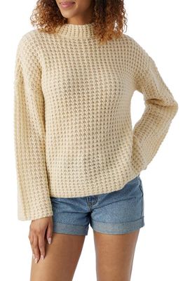 O'Neill Fawn Waffle Stitch Sweater in Bone