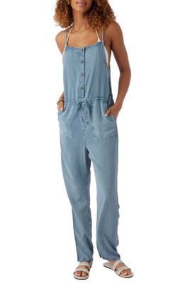 O'Neill Francina Garment Dye Twill Jumpsuit in Slate