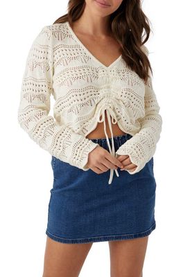 O'Neill Harbor Cotton Sweater in Winter White