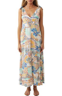O'Neill Harlem Floral Maxi Dress in Ivory/Yellow Multi Colored