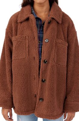 O'Neill Heath Fleece Jacket in Tobacco