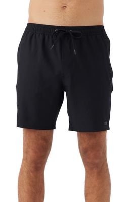 O'Neill Hermosa Solid EW 17 Water Resistant Swim Trunks in Black