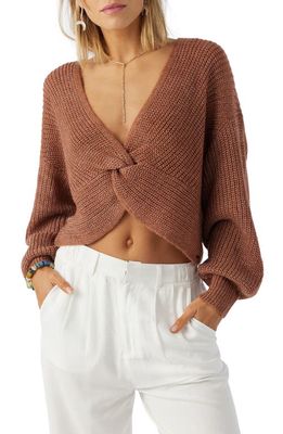 O'Neill Hillside Twist Sweater in Rustic Brown