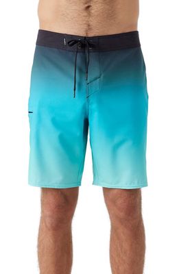 O'Neill Hyperfreak Heat Fade Swim Trunks in Peacock Blue at Nordstrom, Size 28