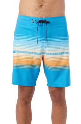 O'Neill Hyperfreak Heat Stripe Board Shorts in Mdt Blue