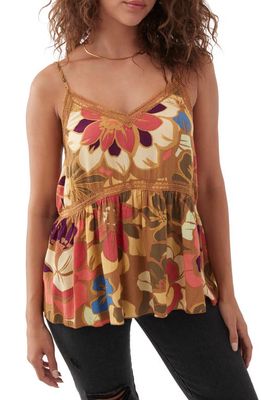 O'Neill Kayden Floral Camisole in Chipmunk