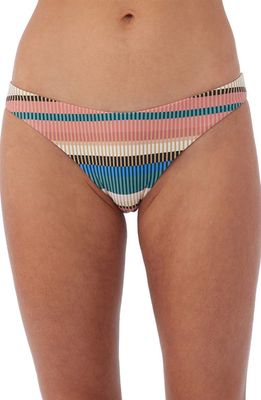 O'Neill Kendari Rockley Stripe Bikini Bottoms in Multi Colored
