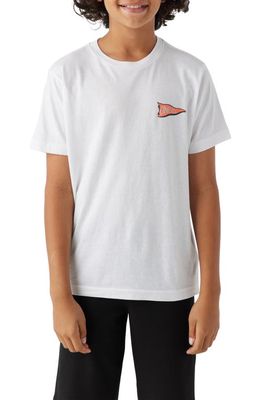 O'Neill Kids' Charger Cotton Graphic T-Shirt in White