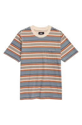 O'Neill Kids' Cortez Stripe T-Shirt in Cream