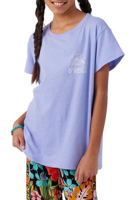 O'Neill Kids' Dawn Cotton Graphic Tee in Periwinkle