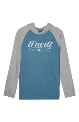 O'Neill Kids' Fields Hoodie T-Shirt in Hydro Blue