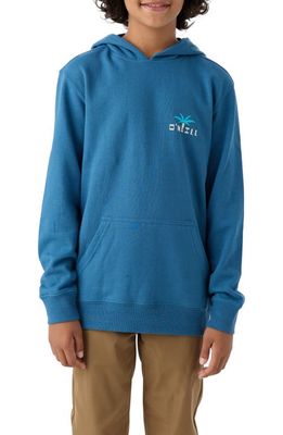 O'Neill Kids' Fifty Two Cotton Blend Graphic Hoodie in Storm Blue