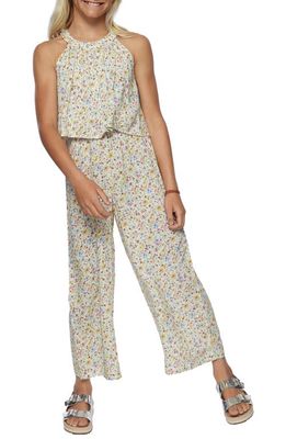 O'Neill Kids' Floral Print Jumpsuit in Multi Colored