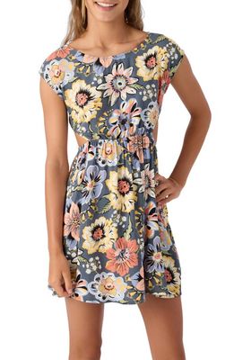 O'Neill Kids' Helena Floral Cutout Minidress in Slate